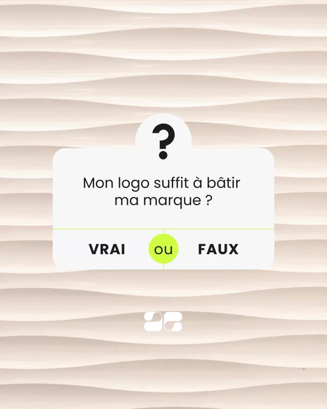 Vrai ou Faux ? 
Mon logo suffit à bâtir ma marque ? 

#branding #logo #identité

Actéris, l’agence créative.
Conseil, stratégie, branding, création digital se complètent pour faire grandir vos projets : site internet, emailing, newsletter, identité visuelle, plaquette, flyer, vidéo, motion design…